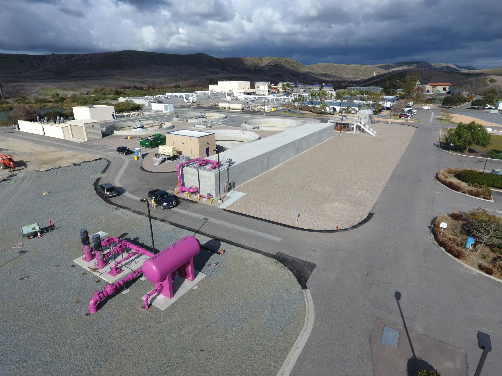 San Luis Rey Wastewater Reclamation Facility aerial view