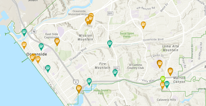 screenshot of Oceanside